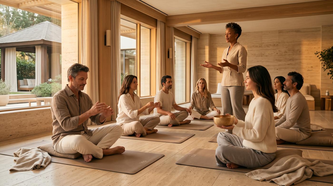 Actividades wellness para huéspedes — programación viva